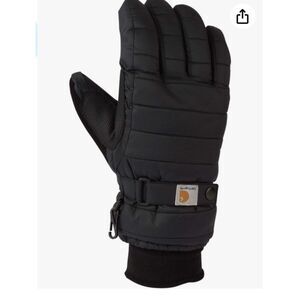 carhartt gloves winter snow ski waterproof insulated quilted cuff Medium NEW NWT